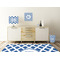 Diamond Square Wall Decal Wooden Desk