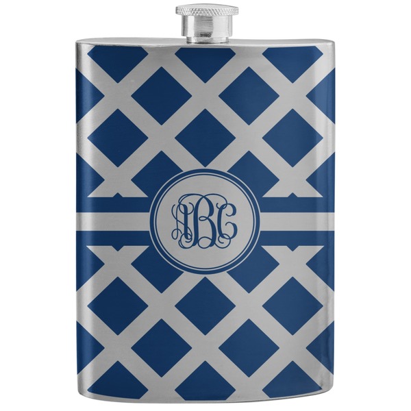 Custom Diamond Stainless Steel Flask (Personalized)