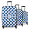 Diamond 3 Piece Luggage Set - 20" Carry On, 24" Medium Checked, 28" Large Checked (Personalized)