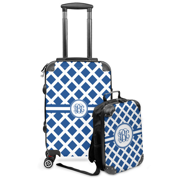 Custom Diamond Kids 2-Piece Luggage Set - Suitcase & Backpack (Personalized)