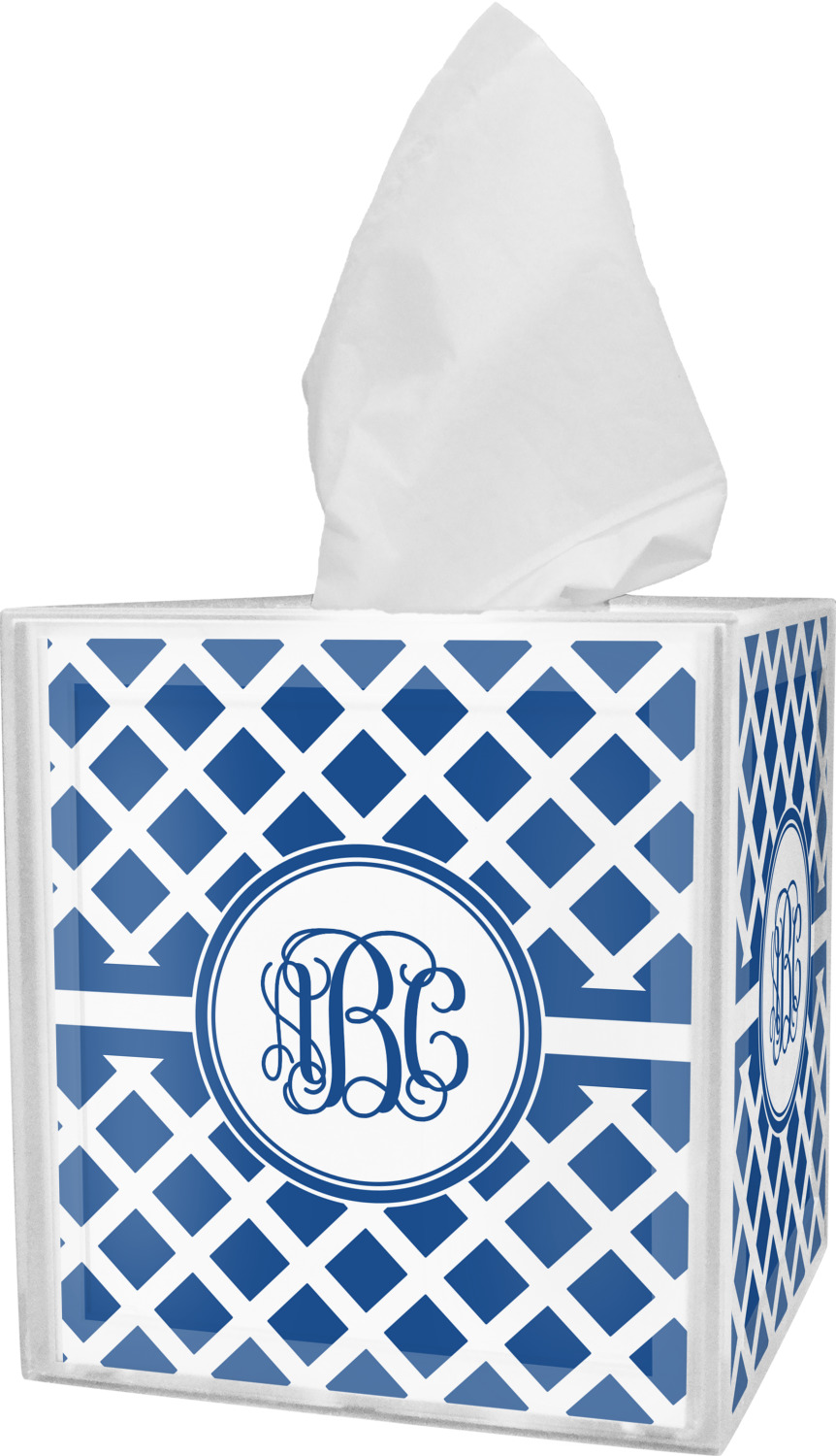 Diamond Tissue Box Cover (Personalized) YouCustomizeIt