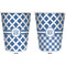 Diamond Trash Can White - Front and Back - Apvl