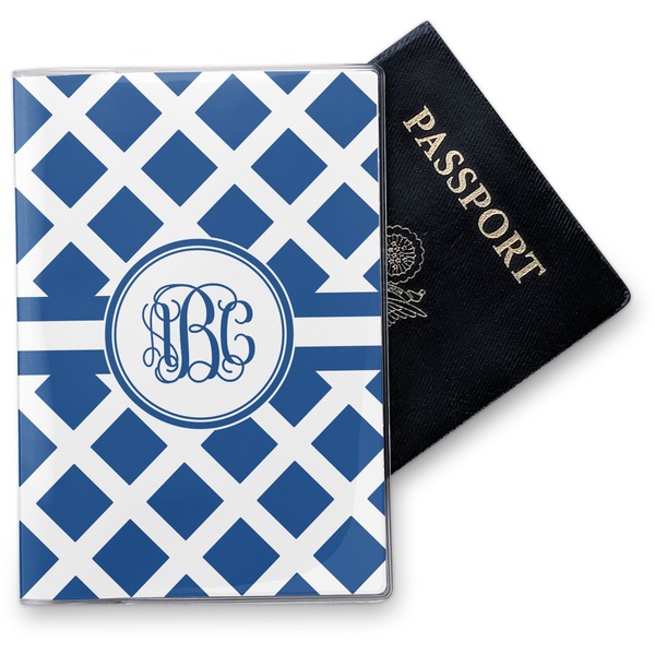 Custom Diamond Vinyl Passport Holder (Personalized)
