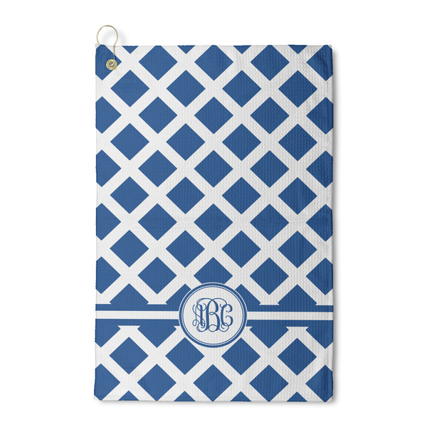 Custom Diamond Waffle Weave Golf Towel (Personalized)