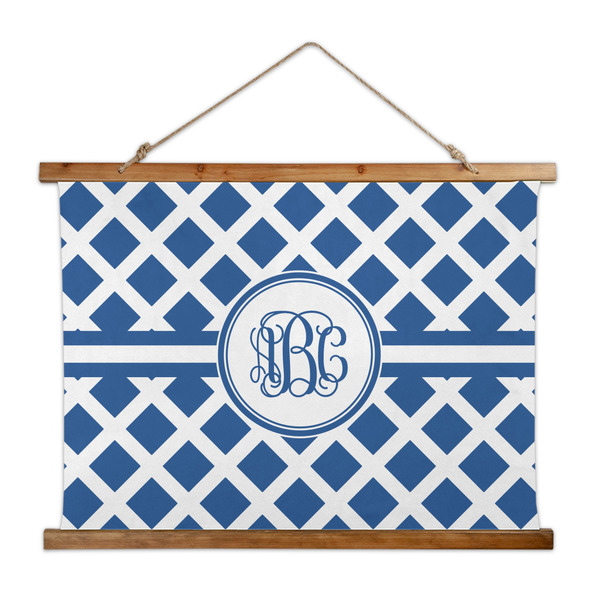 Custom Diamond Wall Hanging Tapestry - Wide (Personalized)