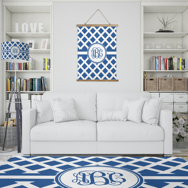 Diamond Wall Hanging Tapestry - Portrait - IN CONTEXT