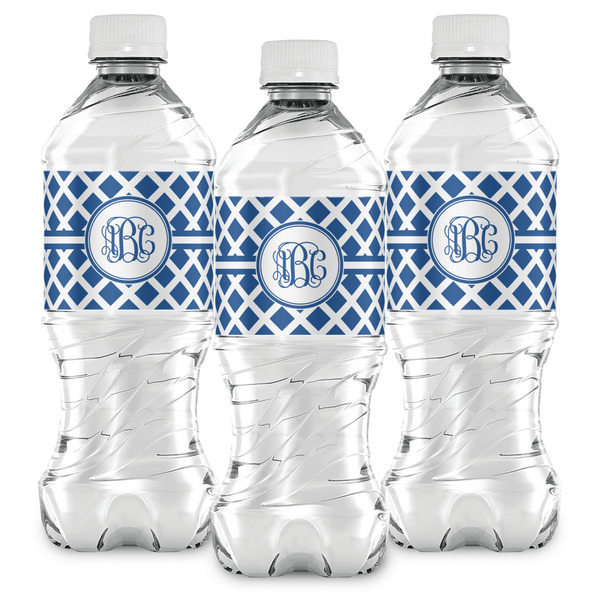 Diamond Water Bottle Labels - Front View