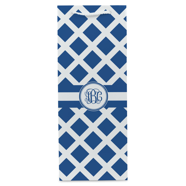 Diamond Wine Gift Bag - Gloss - Front