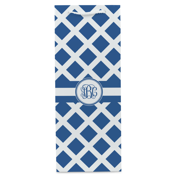 Diamond Wine Gift Bag - Matte - Front