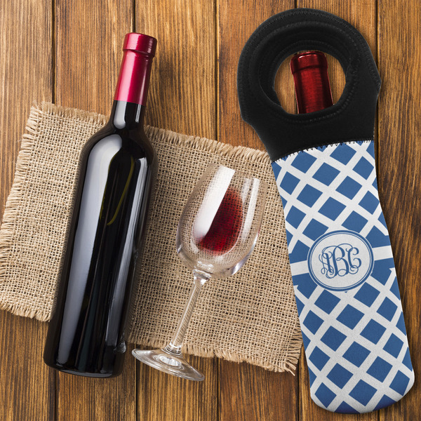 Diamond Wine Tote Bag - FLATLAY