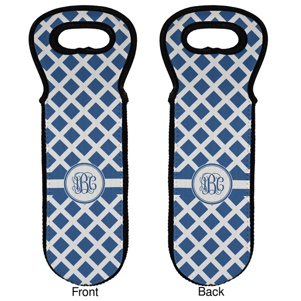 Diamond Wine Tote Front & Back