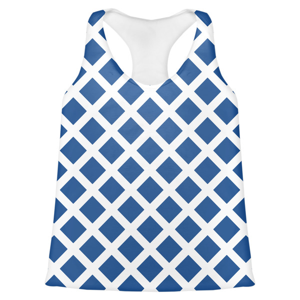 Custom Diamond Womens Racerback Tank Top - 2X Large