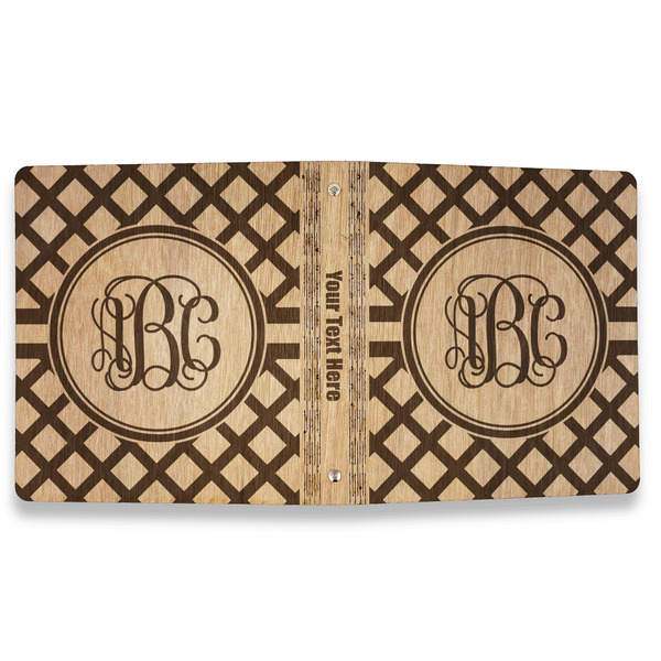 Diamond Wood 3-Ring Binders - 1" Letter - Approval