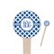 Diamond 4" Round Wooden Food Picks - Single Sided (Personalized)