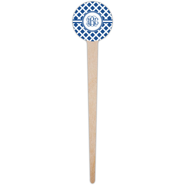 Diamond Wooden 4" Food Pick - Round - Single Pick