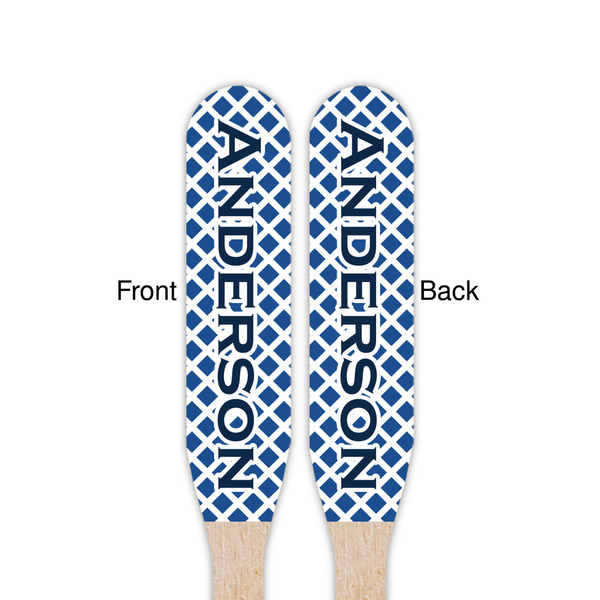 Diamond Wooden Food Pick - Paddle - Double Sided - Front & Back