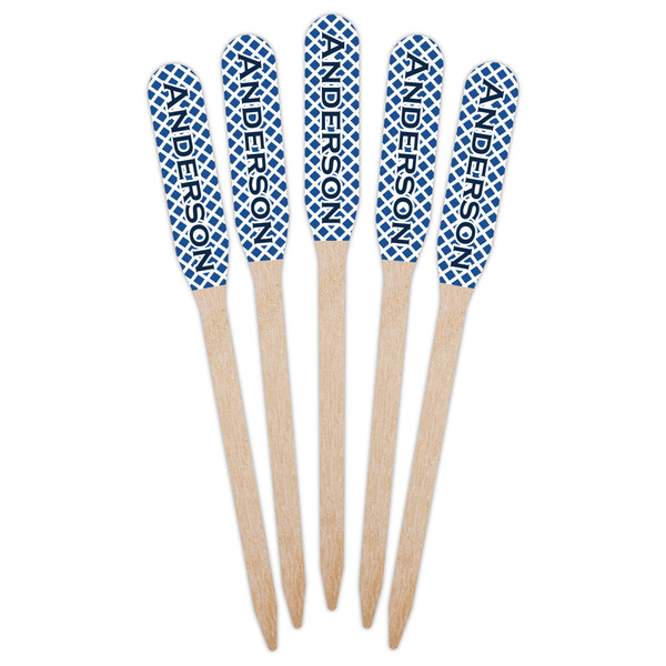 Diamond Wooden Food Pick - Paddle - Fan View