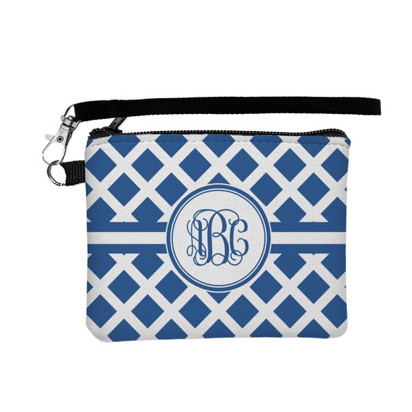Custom Diamond Wristlet ID Case w/ Monogram