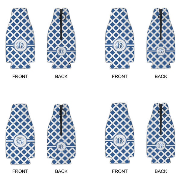 Diamond Zipper Bottle Cooler - Set of 4 - APPROVAL