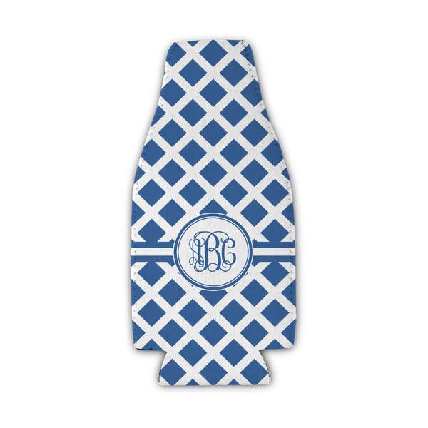 Diamond Zipper Bottle Cooler - Set of 4 - FRONT