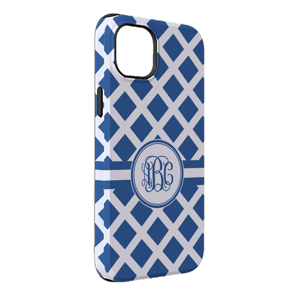 Custom Diamond iPhone Case - Rubber Lined - iPhone 14 Plus (Personalized)