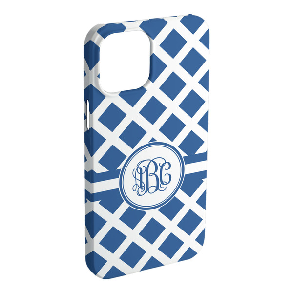 Custom Diamond iPhone Case - Plastic - iPhone 15 Plus (Personalized)