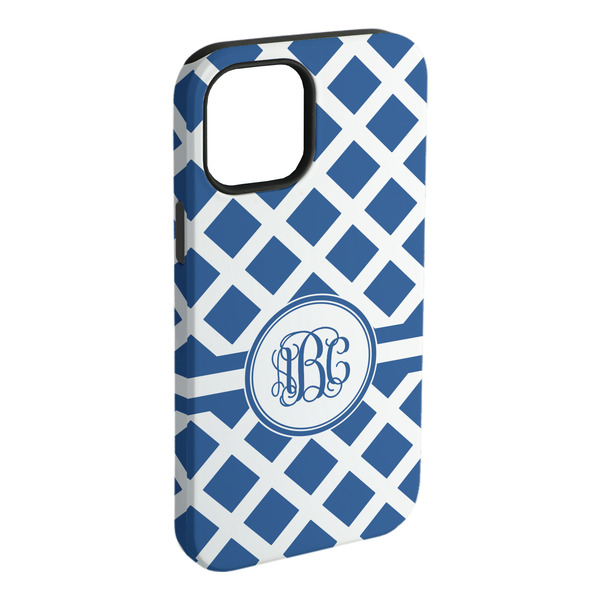 Custom Diamond iPhone Case - Rubber Lined (Personalized)