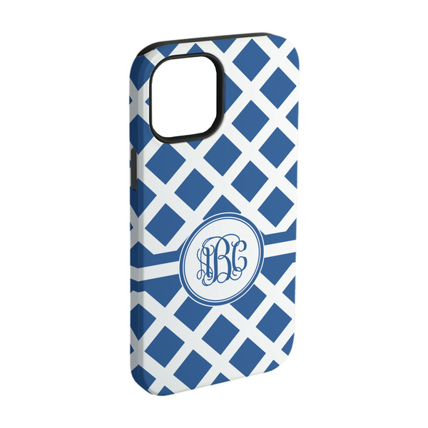 Custom Diamond iPhone Case - Rubber Lined - iPhone 15 Pro (Personalized)