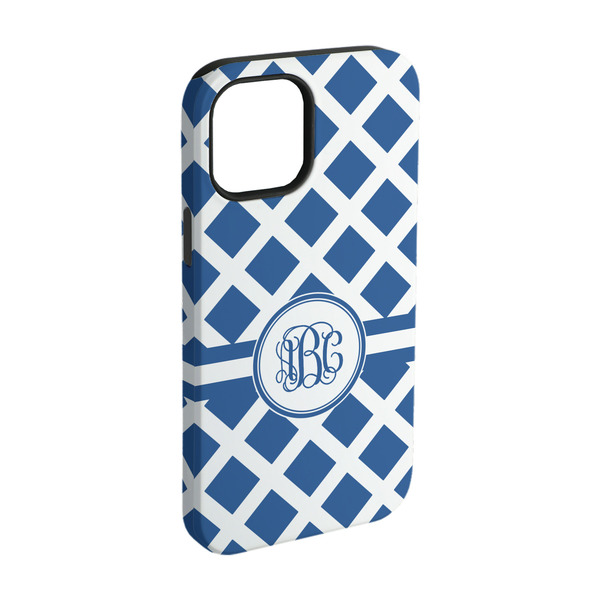 Custom Diamond iPhone Case - Rubber Lined - iPhone 15 (Personalized)