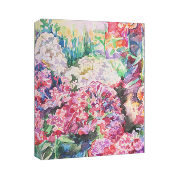 Custom Watercolor Floral Canvas Print - 11x14
