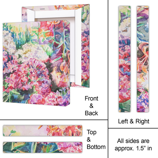 Watercolor Floral 11x14 - Canvas Print - Approval