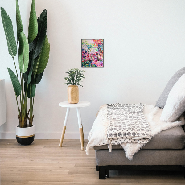 Watercolor Floral 11x14 Wood Print - In Context