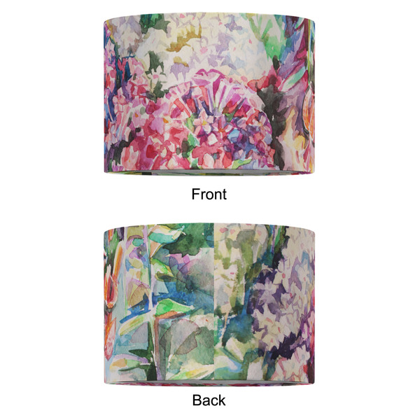 Watercolor Floral 12" Drum Lampshade - APPROVAL (Fabric)