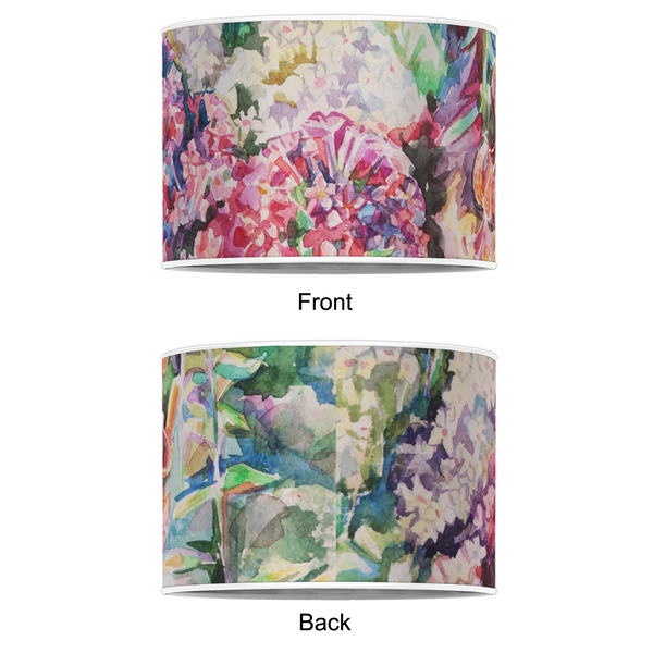 Watercolor Floral 12" Drum Lampshade - APPROVAL (Poly Film)