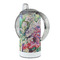 Watercolor Floral 12 oz Stainless Steel Sippy Cups - FULL (back angle)