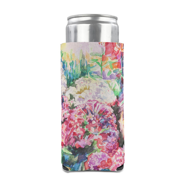 Watercolor Floral 12oz Tall Can Sleeve - FRONT (on can)