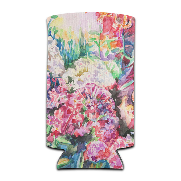 Custom Watercolor Floral Can Cooler (tall 12 oz)