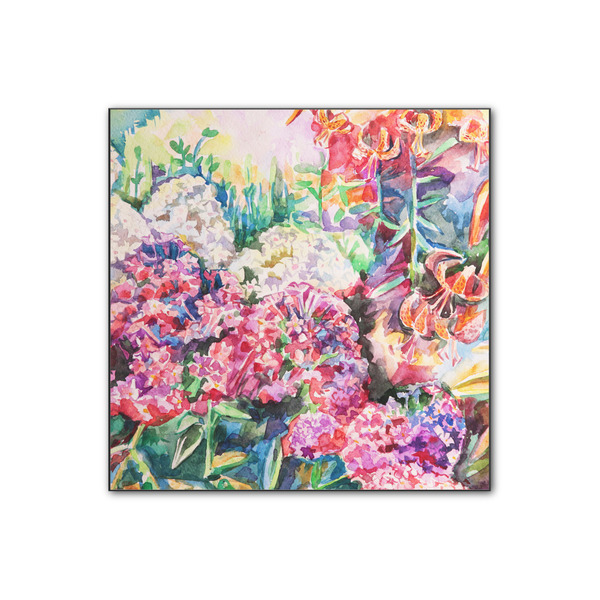 Custom Watercolor Floral Wood Print - 12x12