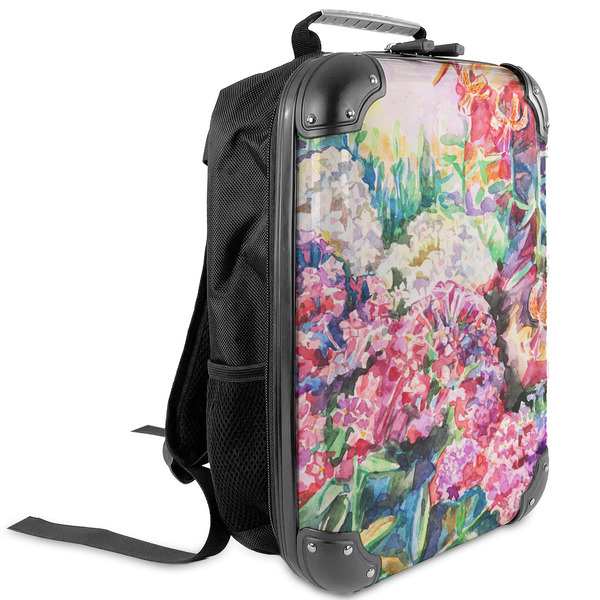 Custom Watercolor Floral Kids Hard Shell Backpack