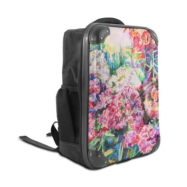 Watercolor Floral 15" Backpack - ANGLE VIEW