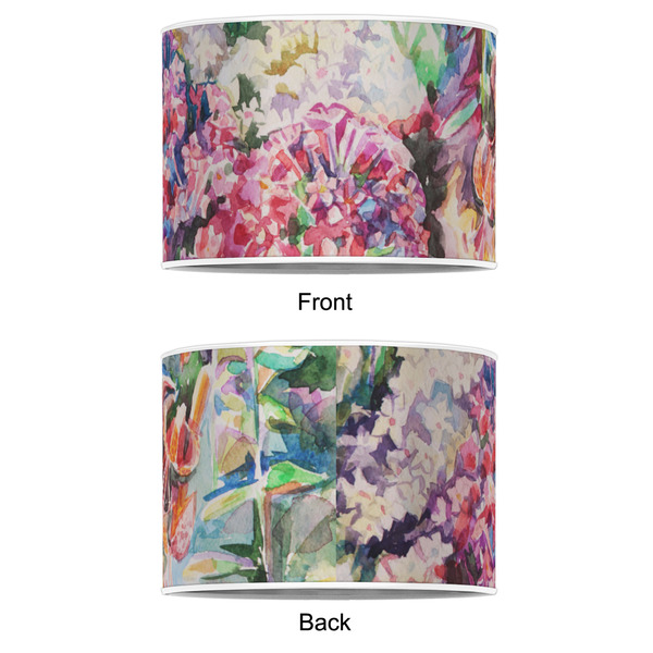 Watercolor Floral 16" Drum Lampshade - APPROVAL (Poly Film)