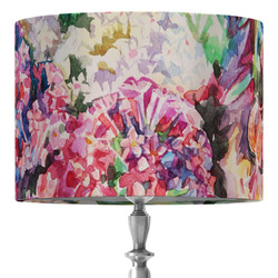 Watercolor Floral 16" Drum Lamp Shade - Fabric