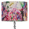 Watercolor Floral 16" Drum Lampshade - ON STAND (Fabric)
