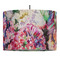 Watercolor Floral 16" Drum Lampshade - PENDANT (Fabric)