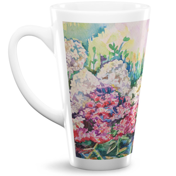 Custom Watercolor Floral 16 Oz Latte Mug