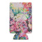 Watercolor Floral 16oz Can Sleeve - FRONT (flat)
