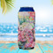 Watercolor Floral 16oz Can Sleeve - LIFESTYLE