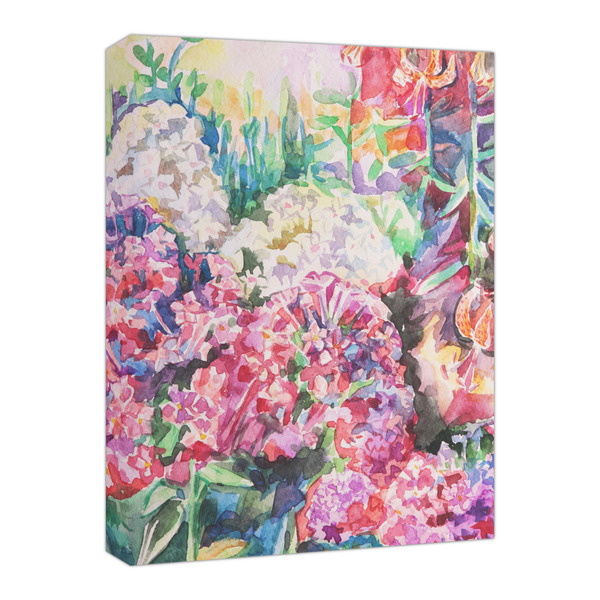 Custom Watercolor Floral Canvas Print - 16x20