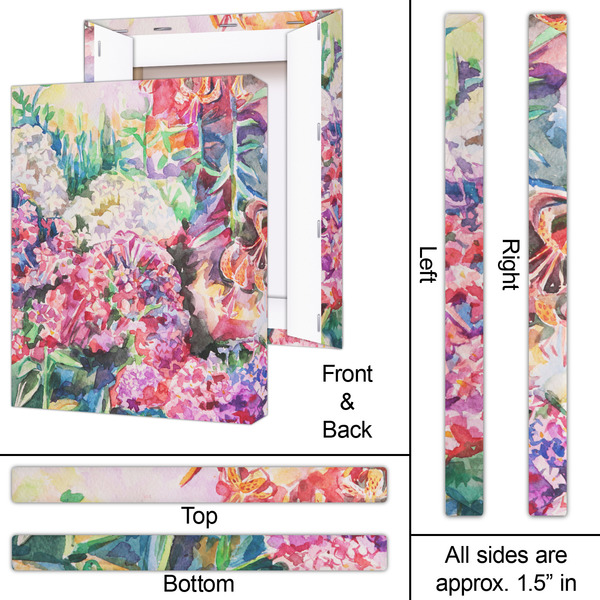 Watercolor Floral 16x20 - Canvas Print - Approval