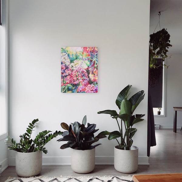 Watercolor Floral 16x20 - Canvas Print - In Context